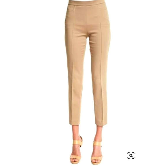 Akris Punto Pants - AKRIS PUNTO Franca Mid-Rise Cropped Pants light brown Size 6